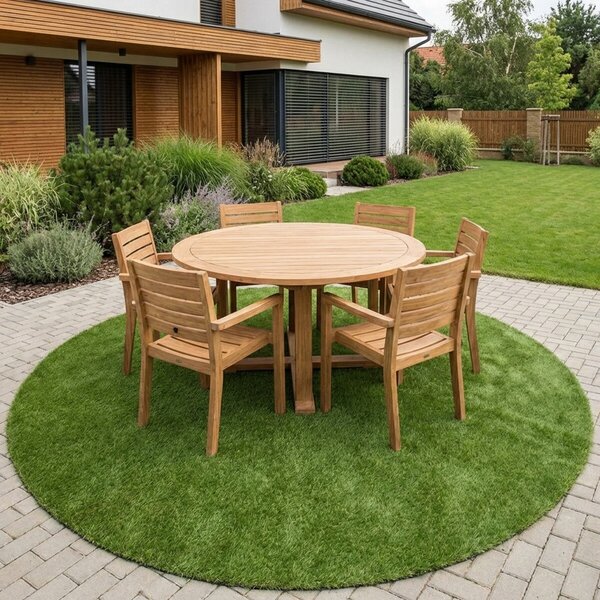 Europe Grass, Umělá tráva Botanic kruh, 200x200 (průměr) kruh, zelená, exteriér