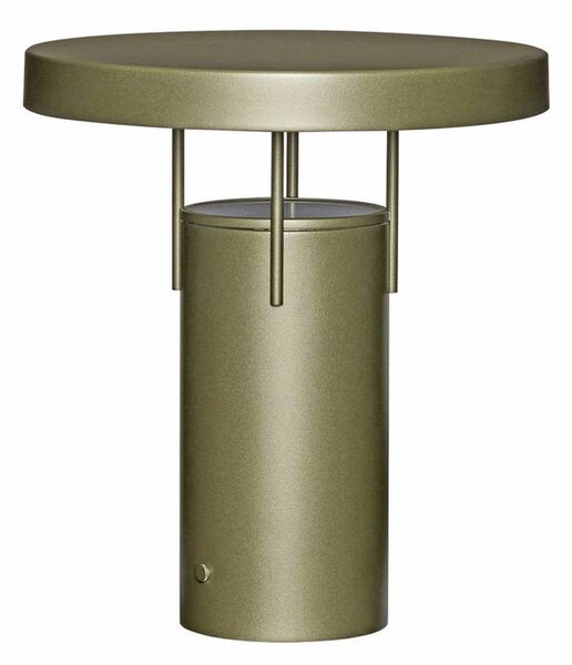 Hübsch HÜBSCH LED stolní lampa na baterie BringMe tmavě zelená metalíza, 28 cm, stmívatelný, Zelená, kov, Moderní