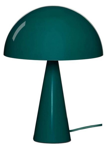 Hübsch HÜBSCH stolní lampa Mush Mini, tmavě zelená, výška 34 cm, Zelená, Ložnice, kov, Moderní