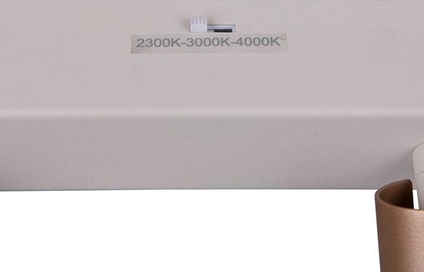 Trio Lighting LED stropní bodové světlo Ambala. Délka 44 cm, šedá/hnědá, 3-křídlá., stmívatelný, Hliník / šedá / zinek, Obývací pokoj / jídelna, kov, Moderní