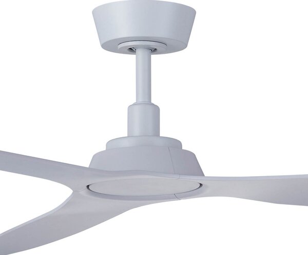 Stropní ventilátor Moto, bílý, Ø 132 cm, tichý – Beacon Beacon Lighting, Moto, Bílá, Obývací pokoj, Plast, Moderní