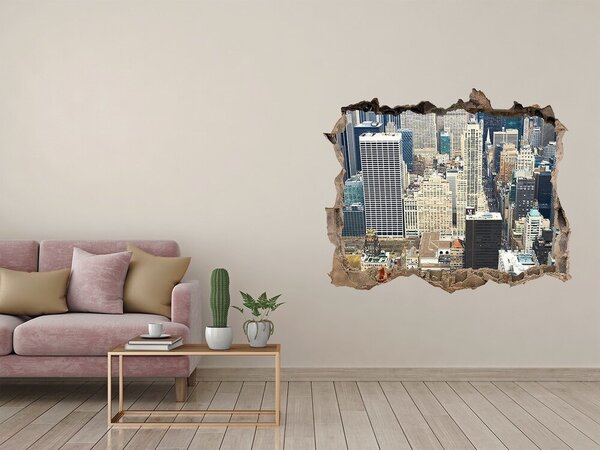 Fototapeta díra na zeď 3D Manhattan New York nd-k-70294743