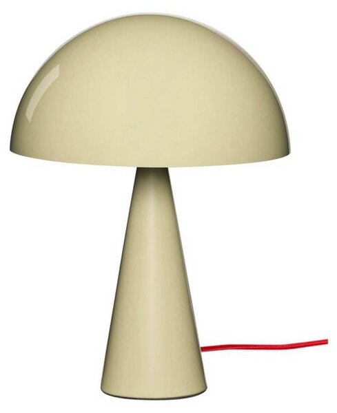 Hübsch HÜBSCH stolní lampa Mush Mini, světle písková, výška 34 cm, Krémová / jantar, Ložnice, kov, Moderní