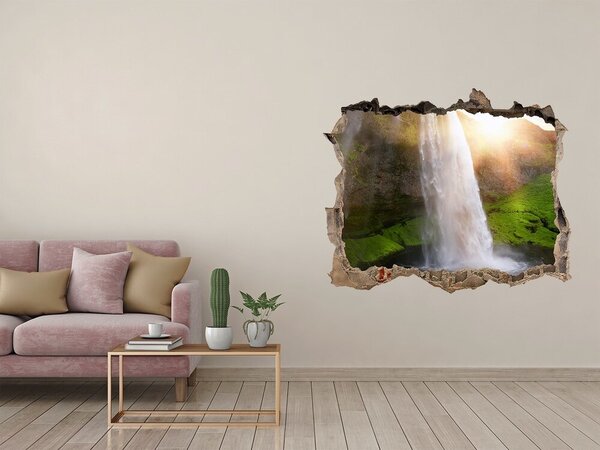 Nálepka fototapeta 3D výhled beton Vodopád nd-k-69988477