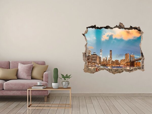 Fototapeta díra na zeď 3D Brooklynský most nd-k-70496759