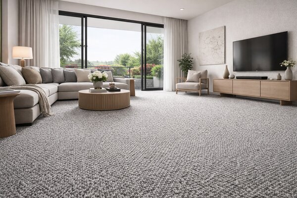 Timzo, Metrážový koberec Orion 9289, na míru, šíře 4m,5m, šedá, filc, chodba / předsíň