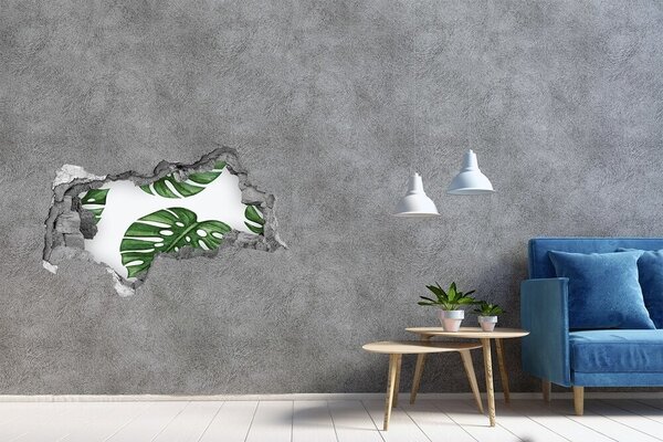 Nálepka 3D díra na zeď beton Monstera nd-b-101795652
