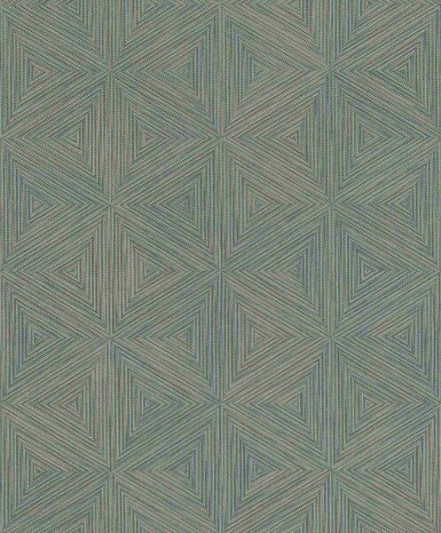 RASCH | Vliesová tapeta na zeď Back to Nature 571271 | 0,53 x 10,05 m | modrá, hnědá, zelená