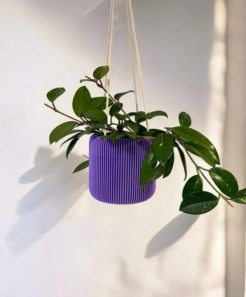 Plantbee Závěsný květináč Umbert 12cm levandulová