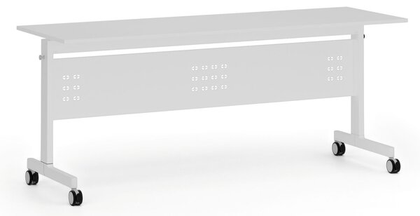 Mobilní stůl PRIMO MOBI, 180x60 cm, bílá podnož, bílá