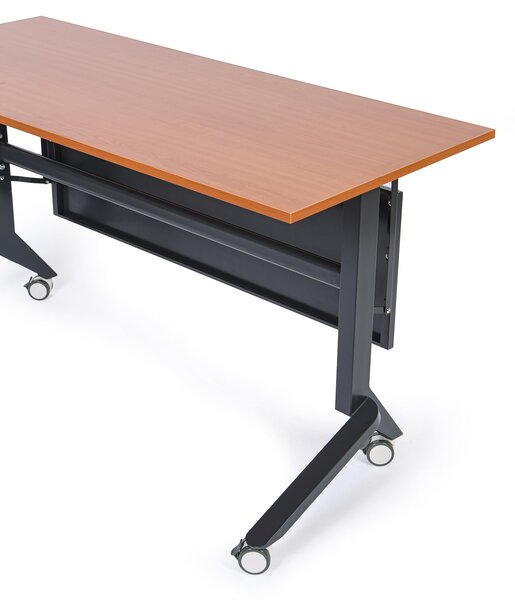 Mobilní stůl PRIMO MOVE, 180x60 cm, černá podnož, buk