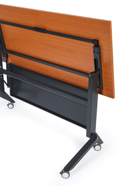 Mobilní stůl PRIMO MOVE, 180x60 cm, černá podnož, buk