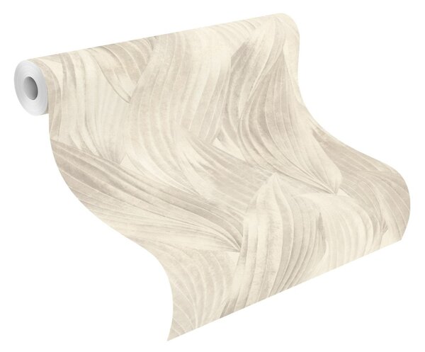 RASCH | Vliesová tapeta na zeď Back to Nature 571516 | 0,53 x 10,05 m | šedá, bílá