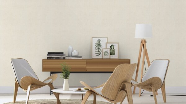 RASCH | Vliesová tapeta na zeď Beachhouse 408126 | 0,53 x 10,05 m | krémová