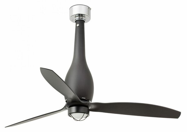ETERFAN M LED, černá, stropní ventilátor s DC motorem - FARO