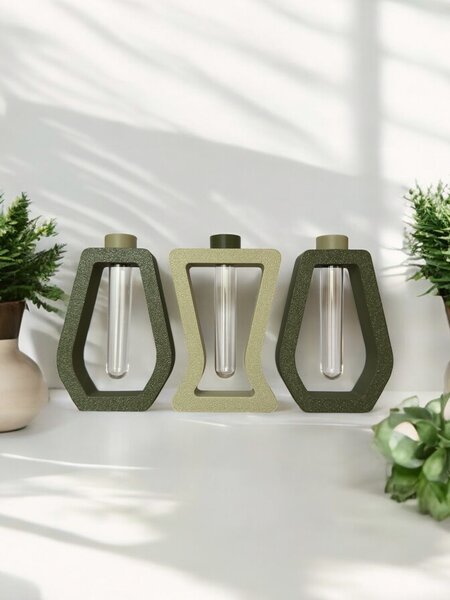 Plantbee Set váz na množení rostlin Vesea malá mechová zelená + olivová