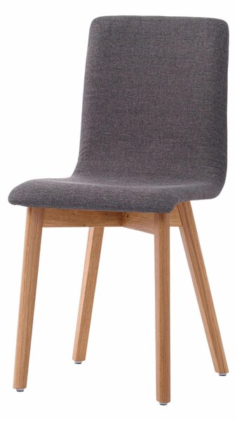 Dubový jídelní set Korund-Grim šedá látka