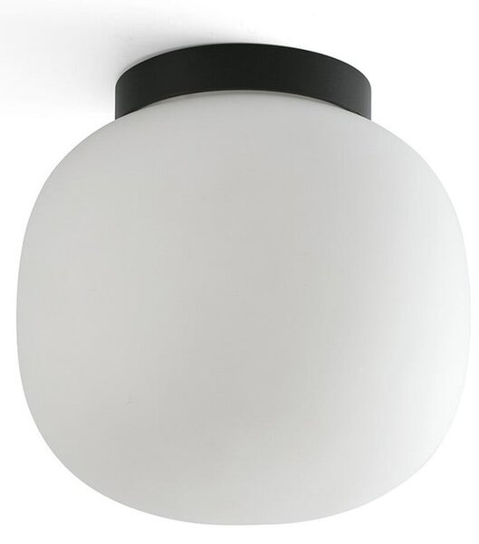 Stropní Lampa FARO BARCELONA, Amelia, stmívatelné, Černá, Koupelna, Sklo, Moderní