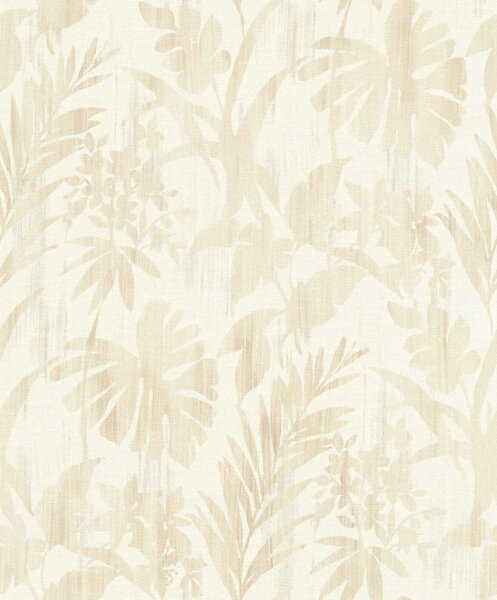 RASCH | Vliesová tapeta na zeď Beachhouse 410570 | 0,53 x 10,05 m | bílá, béžová