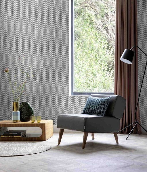 RASCH | Vliesová tapeta na zeď Beachhouse 410648 | 0,53 x 10,05 m | bílá, modrá