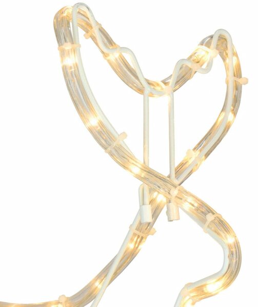 LED Sob se saněmi - 120cm, 144LED, IP44, teplá bílá