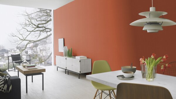 RASCH | Vliesová tapeta na zeď Country Charme 449051 | 0,53 x 10,05 m | červená