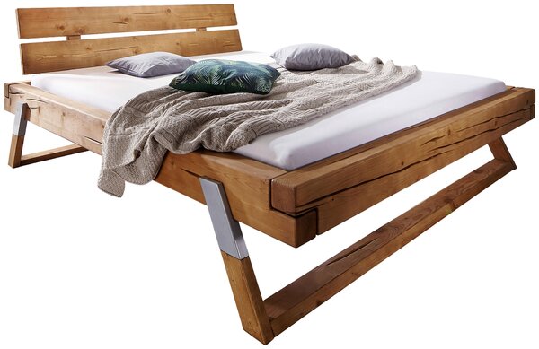 TRÁMOVÁ POSTEL, 180/200 cm, barvy dubu, medová Livetastic - Manželské postele, Online Only