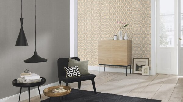 RASCH | Vliesová tapeta na zeď Country Charme 448627 | 0,53 x 10,05 m | šedá
