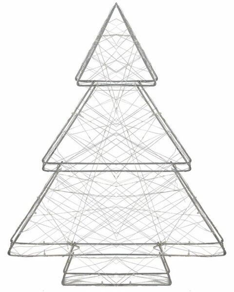 LED Vánoční stromek - 60cm, 100LED, 3xAA, IP20, teplá bílá