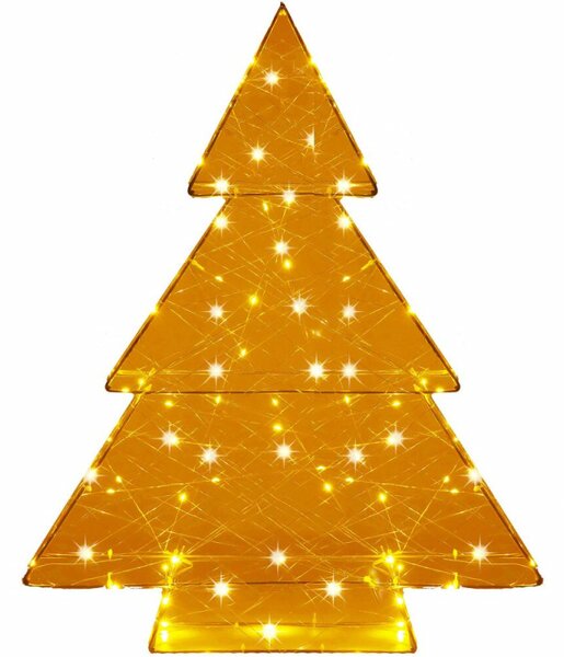 LED Vánoční stromek - 60cm, 100LED, 3xAA, IP20, teplá bílá