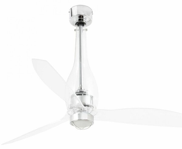 ETERFAN M LED, transparentní, stropní LED ventilátor s DC motorem - FARO