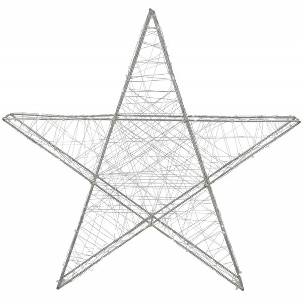 LED Hvězda - 55cm, 100LED, 3xAA, IP20, teplá bílá