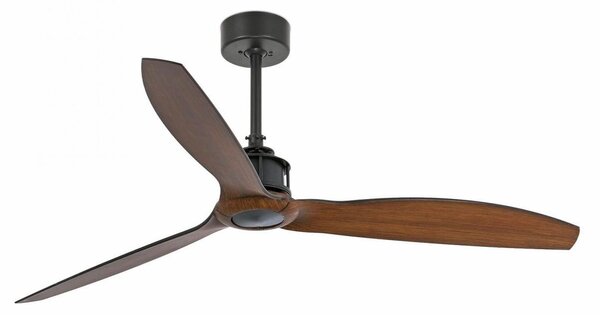 JUST FAN M, černá/dřevo, stropní ventilátor s DC motorem - FARO