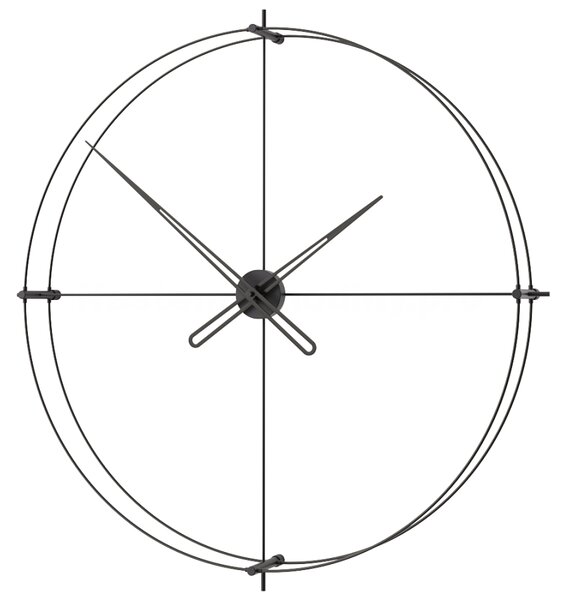 Mclocks Designové nástěnné hodiny TM912 Timeless black-black 90cm