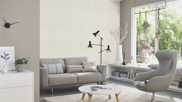RASCH | Vliesová tapeta na zeď Country Charme 452037 | 0,53 x 10,05 m | šedá