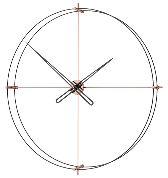 Mclocks Designové nástěnné hodiny TM906 Timeless rose gold-black 90cm