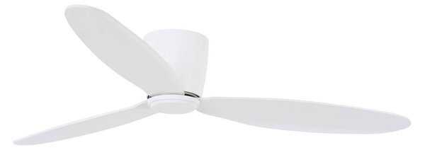 Stropní ventilátor Airfusion Radar, bílý, Ø 132 cm – Beacon Beacon Lighting, Airfusion Radar, Bílá, Obývací pokoj, Dřevo, Moderní
