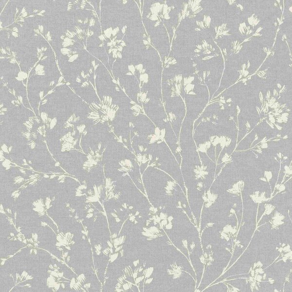 RASCH | Vliesová tapeta na zeď Country Charme 463828 | 0,53 x 10,05 m | šedá, bílá