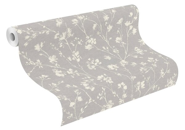 RASCH | Vliesová tapeta na zeď Country Charme 463828 | 0,53 x 10,05 m | šedá, bílá