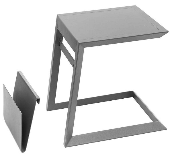 Kovový odkládací stolek LISABON (antracit)