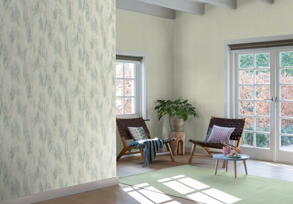 RASCH | Vliesová tapeta na zeď Country Charme 536829 | 0,53 x 10,05 m | zelená