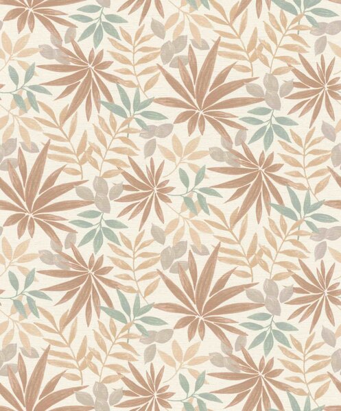 RASCH | Vliesová tapeta na zeď Country Charme 580228 | 0,53 x 10,05 m | bílá, hnědá