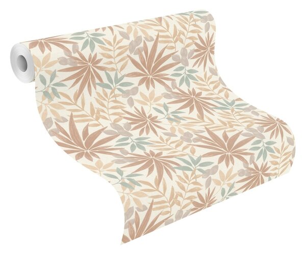 RASCH | Vliesová tapeta na zeď Country Charme 580228 | 0,53 x 10,05 m | bílá, hnědá