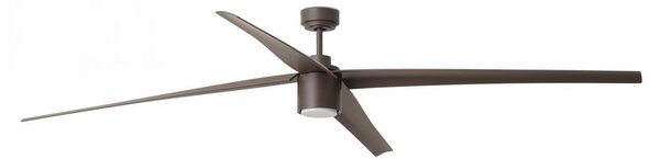 ATTOS XL LED, hnědá, stropní ventilátor s DC motorem - FARO