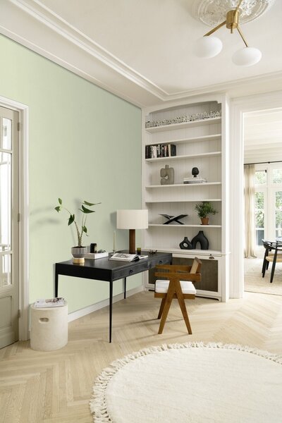 RASCH | Vliesová tapeta na zeď Country Charme 447538 | 0,53 x 10,05 m | zelená