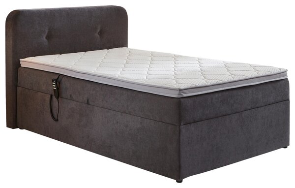 POSTEL BOXSPRING, 100/200 cm, šedá Livetastic - Postele s úložným prostorem, Online Only