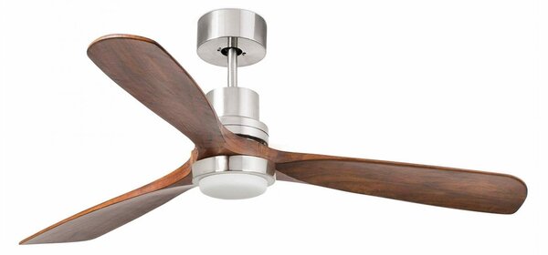 LANTAU L LED, nikl, stropní ventilátor s DC motorem - FARO