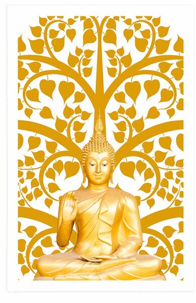 Plakát Buddha se stromem života