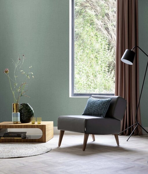 RASCH | Vliesová tapeta na zeď Country Charme 449846 | 0,53 x 10,05 m | zelená