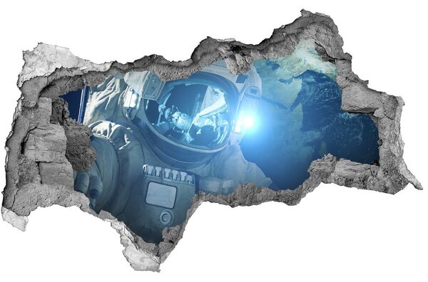 Foto fotografie díra na zeď Kosmonaut nd-b-119486101